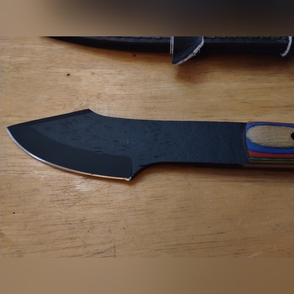 New carbon steel D2 men's hunting knife with sheath - Picture 2 of 8